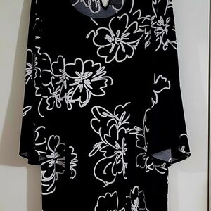Avenue Monochrome Patterned Dress